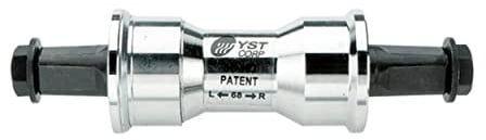 Tretlager-Kartusche 1,37 x 24 122 mm YST selbstschneidend / Tretlagerwelle ohne Gewinde 1,37 x 24 122 mm für Fahrräder