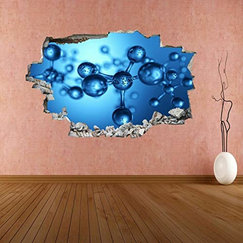 Atom Molecule Compound Structure Science Wall Sticker Mural Decal Decor