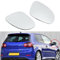 Riloer Cristal de espejo retrovisor lateral para coche blanco/azul, cristal de espejo retrovisor izquierdo/derecho, apto para V-W G-OLF G-TI J-ETTA M-K5 R-ABBIT PA-SSAT B5 B6 EOS, 3C0857521, 3C0857522