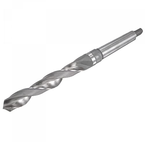 sourcing map 21.5mm Schnellarbeitsstahl Spiralbohrer mit MT2 Morsekegel Schaft 240mm Gesamtlänge