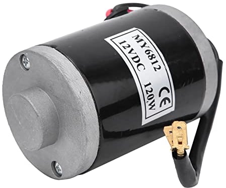 Nimomo Elektromotor 12V 120W Hochleistungs-Bürstenmotor für Elektro-Scooter & E-Bike, Alu-Gehäuse, 2500±5% RPM, mit Riemenantrieb (12V/120W/100mm)