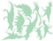 Leuchtende Wandaufkleber, leuchtende Cartoon-Dinosaurier, dekorative Wandaufkleber, Kinderzimmer, dekorative Wandaufkleber Wanddeko Dachschräge (A, One Size)