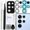 ZHUROUPU 2 Pack Back Rear Camera Glass Lens Replacement for Galaxy S22 Ultra Camera Glass Lens with Back Adhesive, Repair Tool Kit, Camera Glass Lens Protector