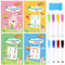 Larcenciel Handwriting Practice Books for Kids, 4 Pcs Wipe-Clean Books w/Pens and Whiteboard Eraser, Reusable Preschool Activity Children Learn to Write Book for Drawing, Math, Number, Alphabet