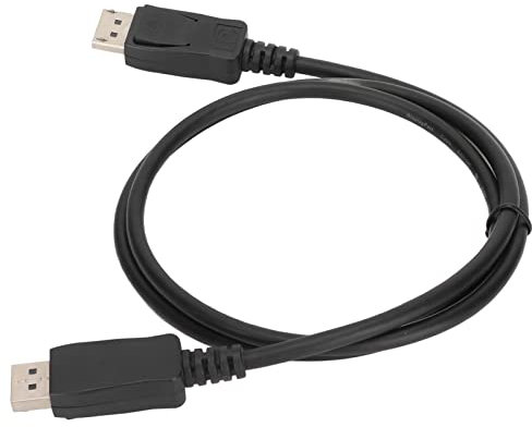 Zunate Câble étendu DisplayPort vers DisplayPort, Câble DP 1.2 Mâle vers Mâle 32AWG Compatible 4K@60Hz 2K@165Hz 144Hz 1440p pour PC, TV, Moniteur de Jeu(1,5 mètres)