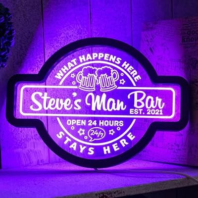 Personalisiertes Bar Neon Schild, Bar Neon Schild individuell, Bar LED Neon Schild, individuelle Bar Schilder für Home Bar, Bar Lichter für Home Bar, Bar Leuchtschild
