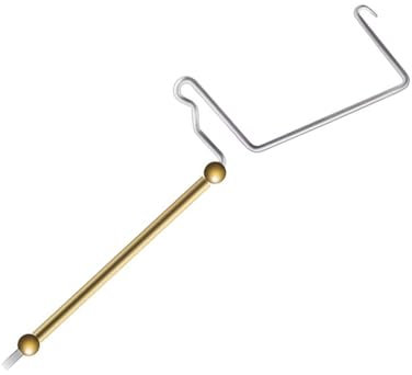 Supkeyer Fly Tying Tools, Fly Tying Kit with Bobbin Thread Holder, Wire Threader, Knot Whip Finisher, Hackle Plier, Bodkin, Fly Tying Materials, Fly Fishing Lure Making Accessories (Whip Finisher)