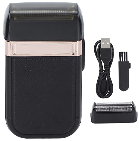 Elektrischer Folienrasierer, Schnurloser elektrischer Rasierer USB Wiederaufladbarer Elektrorasierer für Männer Geräuscharmer Waschbarer Rasierapparat