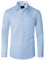 J.VER Herren Hemden Blau Herren Oberhemd Langarm Comfort Fit Unifarben Stretch Freizeit Business Hochzeit Hemd mit Brusttasche M