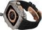 AEHON Robustes RM-Titan-Uhrengehäuse, Gummiband, für Apple Watch Ultra 2, 49 mm, 45 mm, 44 mm, Herren-Sportuhrenarmband, klare Lünette, Edelstahl-Gehäuse, für iWatch 9/8/7/6/5/4/SE Zubehör, 44MM,