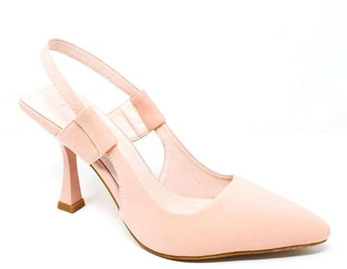 Niko Amore Stilettos Zapatos de salón Destalonados Pulsera y tacón Cuadrado, Rosa, 39