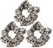 scicent Volummi Haargummi 3 Stück Scrunchies Leopard Drucken Haargummis Starker Halt Haarschmuck für Mädchen und Damen Scrunchie Leopardenmuster Designed - 312