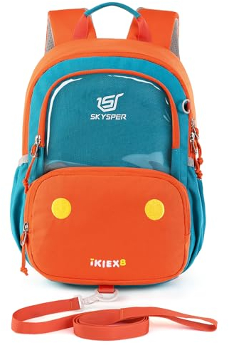 SKYSPER Kinderrucksack 8L Wanderrucksack mit Brustgurt Kindergarten Rucksack für 1-4 Jährige Kinder, Jungen und Mädchen