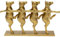 Kare Design Deko Figur Dancing Cows, Gold, Kühe, Handgefertigt, Unikat, Tier Design, Deko Objekt fürs Wohnzimmer, für Regale, Geschenkidee, 47x46x14 cm (H/B/T)