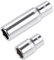 TOP-VIGOR Lot de 2 douilles de 1/4 de 10 mm de profondeur et peu profonde, douille d'entraînement Cr-V, 6 points, métrique pour réparation automobile et ménage