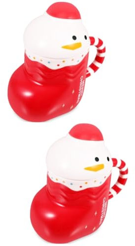 Cabilock 2 Piezas taza de navidad tarro de galletas de navidad taza de cafe coffee cup coffee mug tazas de con tapas taza de taza de de navidad tazas navideñas con tapa