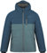 normani Kinder Winterjacke Steppjacke gefütterte Skijacke mit Schneefang wasserdichte Thermojacke mit Kapuze für Junge und Mädchen Farbe Blau Größe 158/164