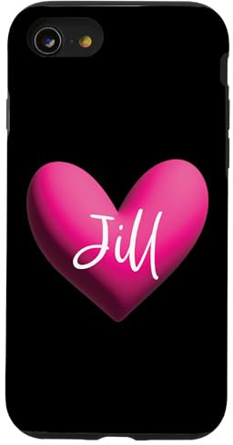 iPhone SE (2020) / 7 / 8 Jill Pink Name Heart Love Woman Girl Friend Jillian Case