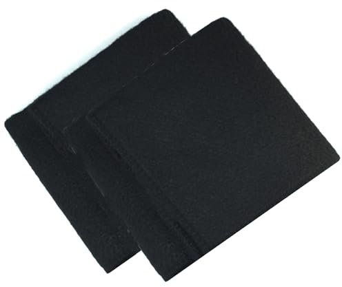 RIVERWELD Tear Resistant Fabric Carbon Fiber Felt Mat Welding Blankets, Heat Shield Withstand High Temperature, Fireproof Mat for Soldering Brazing Plumbing 50cm x 50cm Pack of 2