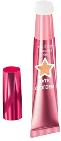 Funkelnder Gesichts-Highlighter – 18 ml Flüssiger Highlighter Hell, leicht und glänzend mit langer Lebensdauer, flüssiger Highlighter, leichter und wischfester Highlighter für Gesicht und Cor