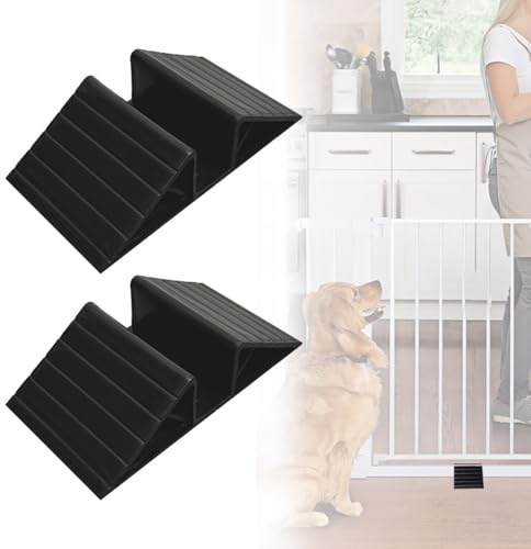 Dreieckiger Stabilisator für Haustiergitter, Anti-Kick-Sturzprävention, Verstärkung, Kartenschlitz für 1,2 cm Zaun, Barriere, Treppengeländer (4)