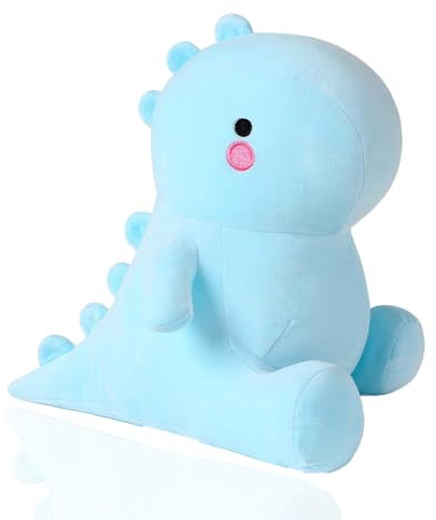 ZOOMPIL Dinosaurier Plüschtier, 30cm Niedliche Dinosaurier Plüschpuppe, Kawaii Dinosaurier Plüschpuppe, Cartoon Dinosaurier Tier Spielzeug, Geschenk für Kinder Mädchen Jungen (Blau)