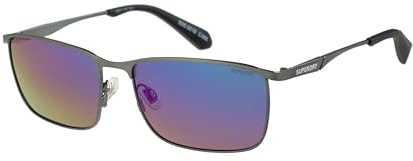 Superdry SDS-5018 Men's Sunglasses 005 Gunmetal Black/Oil Slick Mirror