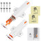 Push to Open Door Catches, 2 Pcs White Wardrobe Door Push Opener Heavy Duty to Open Latch Closure Spring Self Closing Cabinet Door Catch Touch Open Latches for Cupboard RV Drawer Closet