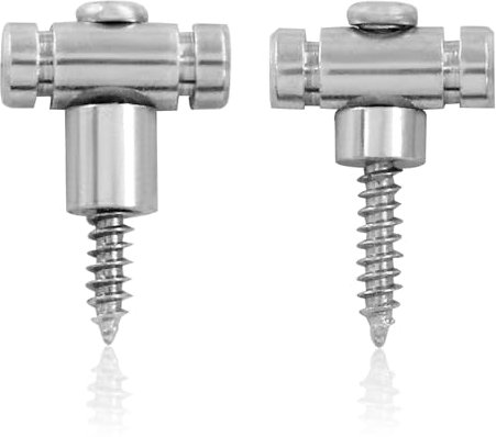 Marvexi 2Pcs SIlver Roller String Guides String Trees, Guide Replacement Part,Compatible with Fender Stratocaster and Telecaster Electric Guitars