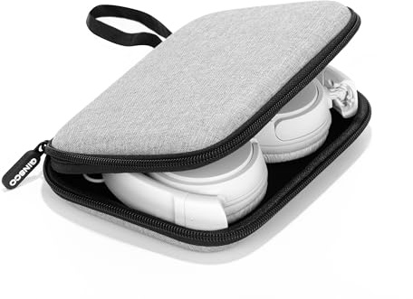 Ginsco Slim Protect Case Compatible with Sony ZX Series Wired On-Ear Headphones, MDR-ZX110/MDRZX110AP/MDRZX110NC/MDR-ZX310AP, Hard Shell Travel Carrying Headphone Case (Grey)