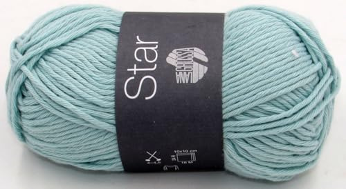 LANA GROSSA Star | Topflappen-Baumwolle | Handstrickgarn aus 100% Baumwolle | 50g Wolle zum Stricken & Häkeln | 90m Garn FB 123