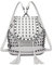 Miss Lulu Kleiner Rucksack Damen, Elegant Cityrucksack Kleiner Tagesrucksack Damenrucksack Wasserdicht, Mini Casual Daypack Backpack Women Modern für Freizeit Reisen Schule Arbeit