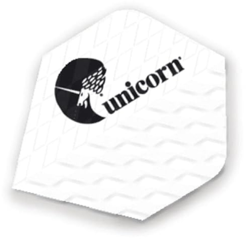 Unicorn Dart-Flights | strukturiertes Wellen-Design | Standard-Plus-Form | strapazierfähiges 75 Mikron Polyester PET