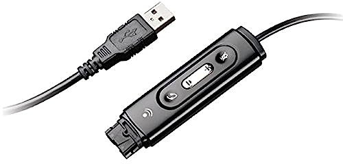 Plantronics DA45 USB Black – Adapter for Cable (USB, Male Connector/Female Connector, Black)