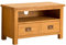 Lanner Oak Small TV Stand Unit for Living Room or Bedroom | Roseland Furniture Traditional Rustic Waxed 80 cm Solid Wood Television Cabinet for Widescreens up to 36 inches | Fully Assembled