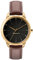 Tamaris Damenuhr Valerie Leder braun goldfarben schwarzes Zifferblatt B09112050