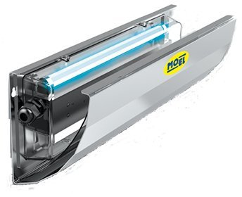 Moel Mo-Fly Klebefalle 701 aus Aluminium mit 2 x 15W Lampen und 230V ~ 50Hz