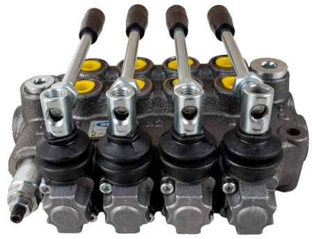 Ama Distributore oleodinamico a 4 leve: Distributore oleodinamico di tipo Basic, Doppio effetto, Portata 40L