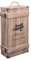 woodluv Vintage Wooden Single Wine or Champagne Bottle Gift Box With Built-in-Handle