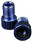 GreVeloro Ventiladapter Set Fahrrad Auto Auswechseladapter Ventil-Adapter 5 Farben zur Auswahl mit Gummi Dichtung Dunlopventil Blitzventil SV-Ventil Rennrad-Ventil Sclaverand 2er Set (Blau)
