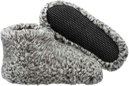 ESTRO Warme Hausschuhe Damen Winter - Hüttenschuhe Herren Pantoffeln Winter Hausstiefel Damen Warme Hausschuhe Herren OLE (43 EU, Aschgrau)