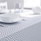 Dehaus® Wipe Clean Table Cloth - Grey Geo Diamond - Wipeable PVC Oilcloth Table Cover - Rectangular Plastic Vinyl Tablecloth - Water Resistant Easy Clean - Kitchen Dining Protector (140 x 250cm)