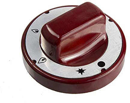 LC Tandoor Knob Red Shahi Shaan Tandoori 70mm Round Black Control Knob Pel21s Gas Valve