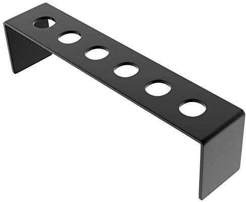 Danieli | Porta Coni per fritti e finger food | Supporto in acrilico trasparente o nero porta coni per cialde gelato, riso per matrimonio e porta cuoppo per fritti. (Porta coni 6 posti NERO)