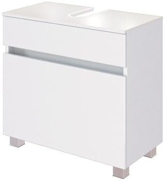 Waschbeckenunterschrank Brama, 60 cm, 1 Schublade, Weiß