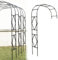 SYLJ Metall Rosenbogen Halbbogen 120, 150, 180, 210, 240, 280cm Gartenbogen, Wandmontage halbrund Bogen Rosengestell, Pergola, Spalier, Stabil (Größe : 150X240cm(59.1X94.5in))