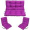 SuperKissen24. Sitzkissen Bankkissen Bankauflage - 180x50 cm und Rückenlehne 180x60 cm mit 2er 48x96 cm Stuhlkissen Set - Outdoor und Indoor - Rosa