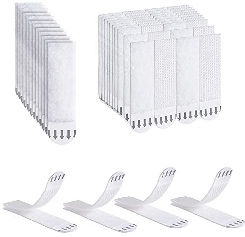 Ainiv 32pares(64 tiras) Tiras para Colgar Cuadros y Marcos, Bandas adhesivas para colgar en la pared, Para Mármol, Baldosas de Cerámica, Vidrio, Metal, Plástico, Madera -S 45 x 15mm, 32pares