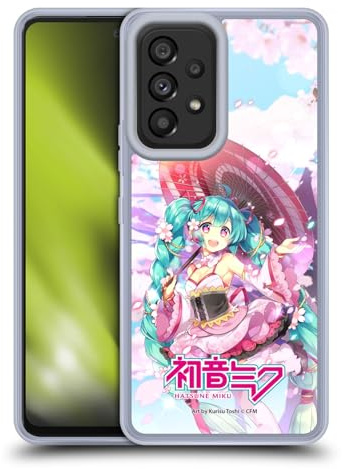Head Case Designs Offizielle Hatsune Miku Sakura Grafiken Gel Handyhülle Hülle [Militärischer Schutzgrad] Kompatibel mit Samsung Galaxy A53 5G (2022)