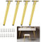 4 pcs Tapered Furniture Legs, Oblique Table Legs Furniture Support Legs | Steel Table Legs for Coffee Tables Benches | Garden Furniture, with Screws (Size : 19.7 inch/50cm)